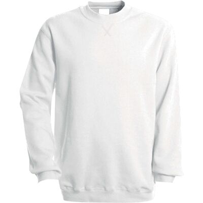 Kariban, Herren, Pullover, Rundhalsausschnitt blanc, Grau, Weiss, (3XL) Kariban, Herren, Pullover, Rundhalsausschnitt blanc, Grau, Weiss, (3XL)