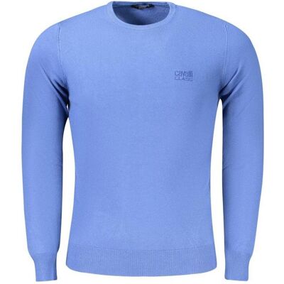 Cavalli Class, Herren, Pullover, Blu Viscosa Men Sweater, Blau, (XL) Cavalli Class, Herren, Pullover, Blu Viscosa Men Sweater, Blau, (XL)
