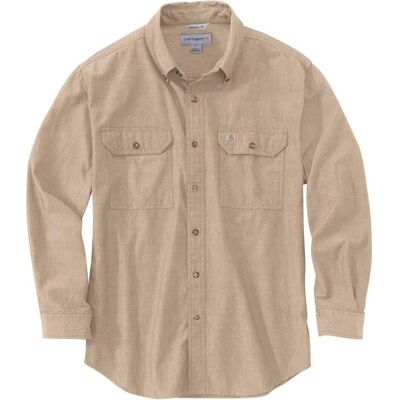 Carhartt, Herren, Hemden, Loose Chambray L/S Shirt, Beige, (S) Carhartt, Herren, Hemden, Loose Chambray L/S Shirt, Beige, (S)