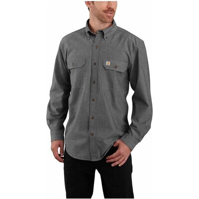 Carhartt, Herren, Hemden, Loose Chambray L/S Shirt, Grau, (L) Carhartt, Herren, Hemden, Loose Chambray L/S Shirt, Grau, (L)