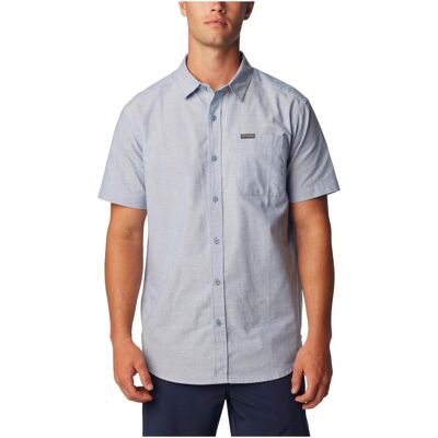 Columbia, Herren, Hemden, Rapid Rivers™ Novelty Short Sleeve, Blau, (S) Columbia, Herren, Hemden, Rapid Rivers™ Novelty Short Sleeve, Blau, (S)
