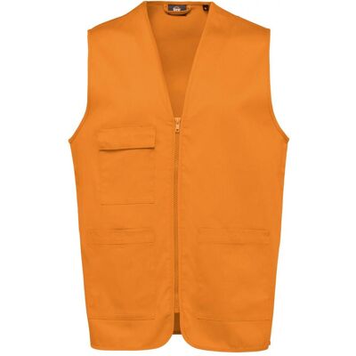 Kariban, Westen, Polycotton-Weste mit mehreren Taschen, Orange, (M) Kariban, Westen, Polycotton-Weste mit mehreren Taschen, Orange, (M)