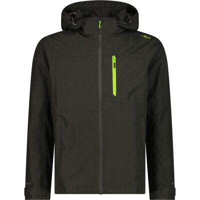 CMP Campagnolo, Herren, Outdoorjacken, Hoodie (46, S), Schwarz, Grün, 46, S CMP Campagnolo, Herren, Outdoorjacken, Hoodie (46, S), Schwarz, Grün, 46, S