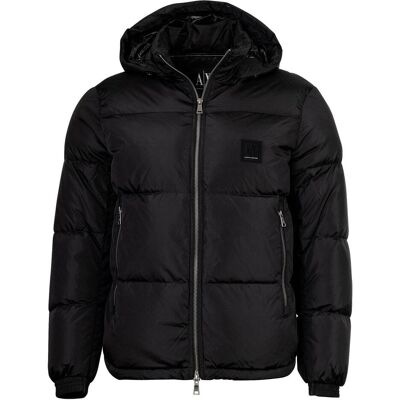 Armani Exchange Herren, Winterjacken, Piumino - Down Jacket, Schwarz, (L) Armani Exchange Herren, Winterjacken, Piumino - Down Jacket, Schwarz, (L)