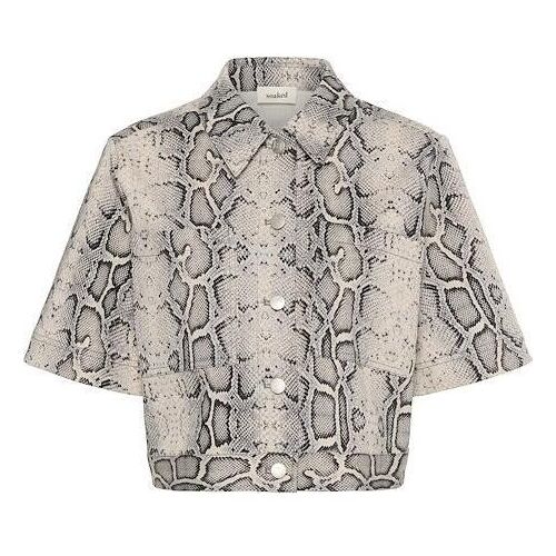 Soaked in Luxury, Damen, Blusen, Sandja, Grau, (L)