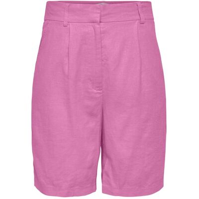 Only, Damen, Shorts, Onlcaro Hw Long Linen Blend Shorts Tlr, Rosa, Pink, (36) Only, Damen, Shorts, Onlcaro Hw Long Linen Blend Shorts Tlr, Rosa, Pink, (36)