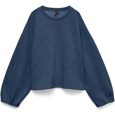 Vero Moda, Damen, Pullover, Vmdolly Ls Sweat Exp, Blau, (M) Vero Moda, Damen, Pullover, Vmdolly Ls Sweat Exp, Blau, (M)