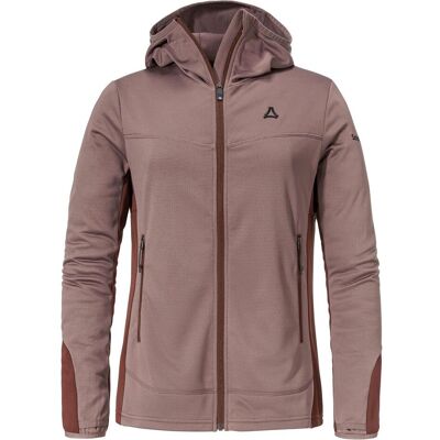 Schöffel, Damen, Outdoorjacken, Fleece Hoody Style Milagle WMS (40, L), Rot, Braun, 40, L Schöffel, Damen, Outdoorjacken, Fleece Hoody Style Milagle WMS (40, L), Rot, Braun, 40, L