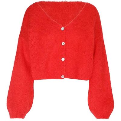Americandreams, Damen, Pullover, Cardigan CORNELIA, Rot, (M) Americandreams, Damen, Pullover, Cardigan CORNELIA, Rot, (M)