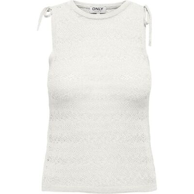 Only, Damen, Pullover, Onlaggie Sl Glitter O-Neck Knt, Weiss, (M) Only, Damen, Pullover, Onlaggie Sl Glitter O-Neck Knt, Weiss, (M)