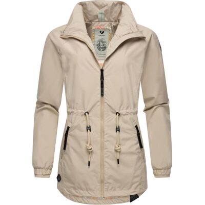 RAGWEAR Tacy Beigefarbene Wasserdichte Damenjacke RAGWEAR Tacy Beigefarbene Wasserdichte Damenjacke