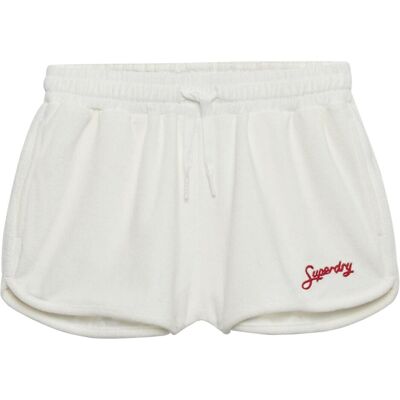 Superdry, Damen, Shorts, Heritage Terry Shorts, Weiss, (XXS) Superdry, Damen, Shorts, Heritage Terry Shorts, Weiss, (XXS)