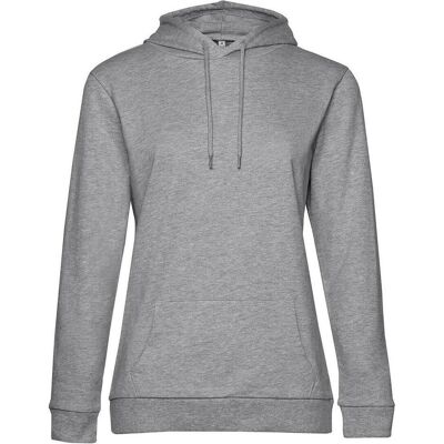 B&C, Damen, Pullover, Damen Hoodie aus French Terry, Grau, (3XL) B&C, Damen, Pullover, Damen Hoodie aus French Terry, Grau, (3XL)