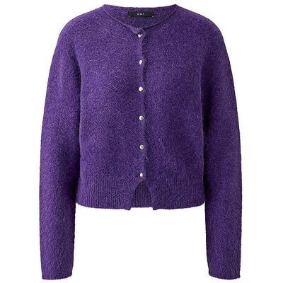 Oui, Damen, Pullover, Strickjacke, Violett, (34) Oui, Damen, Pullover, Strickjacke, Violett, (34)
