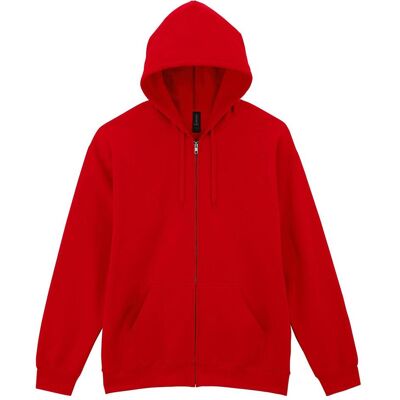 Gildan, Unisex, Pullover, Softstyle Midweight Fleece Adult Full Zip Hooded Sweatshirt, Rot, (L) Gildan, Unisex, Pullover, Softstyle Midweight Fleece Adult Full Zip Hooded Sweatshirt, Rot, (L)