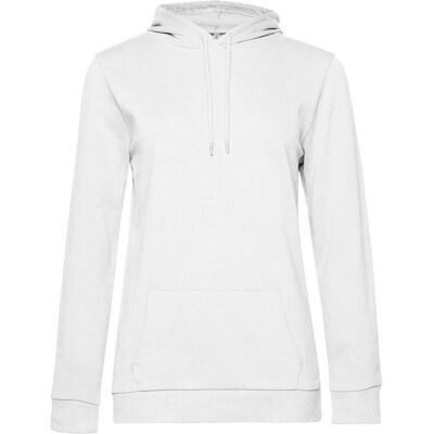 B&C, Damen, Pullover, Damen Hoodie aus French Terry, Weiss, (3XL) B&C, Damen, Pullover, Damen Hoodie aus French Terry, Weiss, (3XL)
