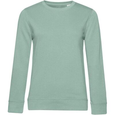 B&C, Damen, Pullover, Organic French Terry, Weiss, Grau, (XS) B&C, Damen, Pullover, Organic French Terry, Weiss, Grau, (XS)