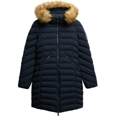 Superdry, Damen, Winterjacken, Fuji, Blau, (S) Superdry, Damen, Winterjacken, Fuji, Blau, (S)
