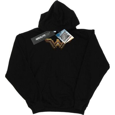 Dc Comics, Damen, Pullover, Justice League Movie Wonder Woman Emblem Kapuzenpullover, Schwarz, (XL) Dc Comics, Damen, Pullover, Justice League Movie Wonder Woman Emblem Kapuzenpullover, Schwarz, (XL)