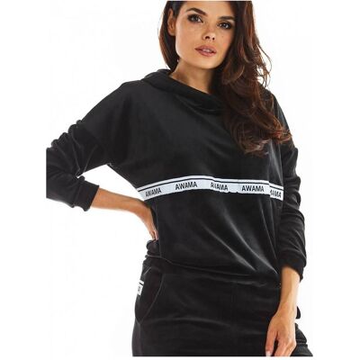 Awama, Damen, Pullover, Sweater, Schwarz, (L) Awama, Damen, Pullover, Sweater, Schwarz, (L)