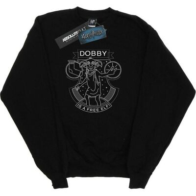 Harry Potter, Damen, Pullover, Dobby Seal Sweatshirt, Schwarz, (M) Harry Potter, Damen, Pullover, Dobby Seal Sweatshirt, Schwarz, (M)