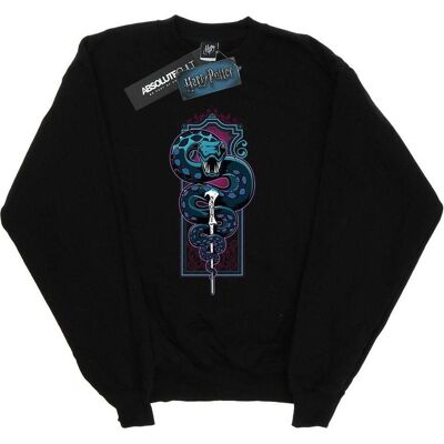 Harry Potter, Damen, Pullover, Neon Nagini Sweatshirt, Schwarz, (M) Harry Potter, Damen, Pullover, Neon Nagini Sweatshirt, Schwarz, (M)