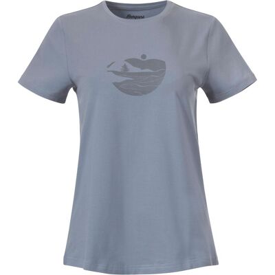 Bergans, Damen, Shirts, Nordmarka Organic Cotton Print, Blau, (S) Bergans, Damen, Shirts, Nordmarka Organic Cotton Print, Blau, (S)