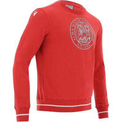Macron, Unisex, Pullover, Sweatshirt mit Rundhalsausschnitt Université de Bologne Merch Bj, Weiss, Rot, (3XL) Macron, Unisex, Pullover, Sweatshirt mit Rundhalsausschnitt Université de Bologne Merch Bj, Weiss, Rot, (3XL)