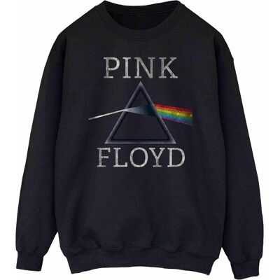 Pink Floyd, Damen, Pullover, Dark Side Of The Moon Boyfriend Fit Sweatshirt, Schwarz, (M) Pink Floyd, Damen, Pullover, Dark Side Of The Moon Boyfriend Fit Sweatshirt, Schwarz, (M)