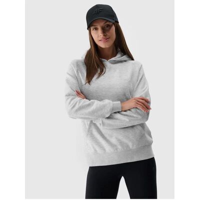 4F, Damen, Pullover, Damen-Sweatshirt mit offener Vorderseite und Kapuze, Schwarz, (XXL) 4F, Damen, Pullover, Damen-Sweatshirt mit offener Vorderseite und Kapuze, Schwarz, (XXL)