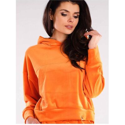 Awama, Damen, Pullover, Sweater, Orange, (M, S) Awama, Damen, Pullover, Sweater, Orange, (M, S)