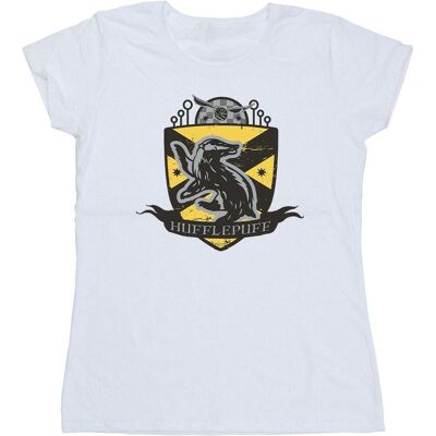 Harry Potter, Damen, Shirts, Hufflepuff Chest Badge TShirt, Weiss, (XL) Harry Potter, Damen, Shirts, Hufflepuff Chest Badge TShirt, Weiss, (XL)