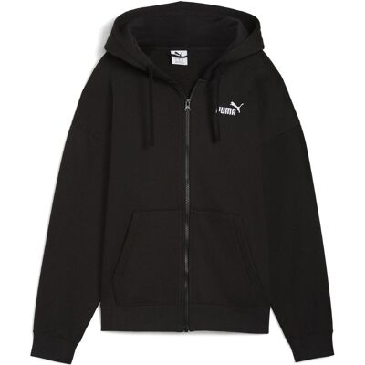 Puma Damen, Pullover, ESS Small No. 1 Logo Comfort Full-Zip Hoodie FL, Schwarz, (XS) Puma Damen, Pullover, ESS Small No. 1 Logo Comfort Full-Zip Hoodie FL, Schwarz, (XS)