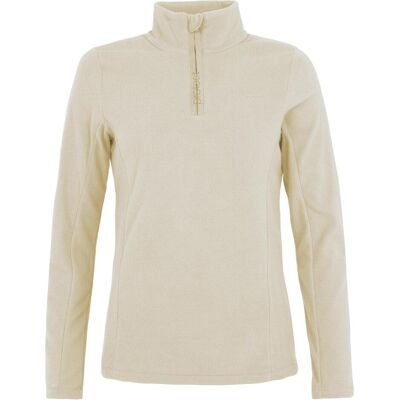 Protest Damen Mutez 1/4 Zip Top - Microfleece - Beige, Braun - Top Protest Damen Mutez 1/4 Zip Top - Microfleece - Beige, Braun - Top