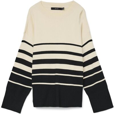 Vero Moda, Damen, Pullover, VMSABA Pullover Strickpullover, Grau, (M) Vero Moda, Damen, Pullover, VMSABA Pullover Strickpullover, Grau, (M)