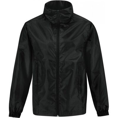 B&C, Unisex, Regenjacken, ID.601, Schwarz, (S) B&C, Unisex, Regenjacken, ID.601, Schwarz, (S)
