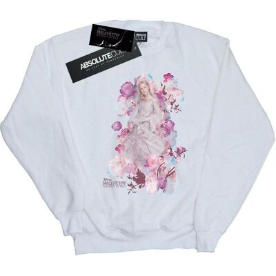 Disney Damen, Pullover, Maleficent Mistress Of Evil Aurora Rose Bush Sweatshirt, Weiss, (M) Disney Damen, Pullover, Maleficent Mistress Of Evil Aurora Rose Bush Sweatshirt, Weiss, (M)