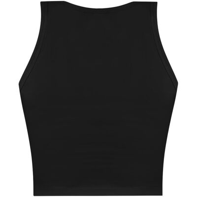 Janice & Jo, Damen, Shirts, 3 x Damen crop Top hochgeschlossen Niah - 9427, Schwarz, Mehrfarbig, (S, XL, XS, XXL) Janice & Jo, Damen, Shirts, 3 x Damen crop Top hochgeschlossen Niah - 9427, Schwarz, Mehrfarbig, (S, XL, XS, XXL)