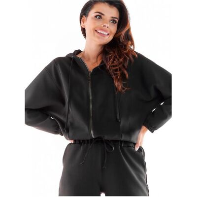 Awama, Damen, Pullover, Sweater, Schwarz, (XL) Awama, Damen, Pullover, Sweater, Schwarz, (XL)