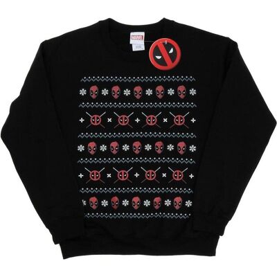 Marvel, Damen, Pullover, Deadpool Christmas Sweatshirt, Schwarz, (XXL) Marvel, Damen, Pullover, Deadpool Christmas Sweatshirt, Schwarz, (XXL)