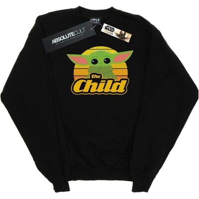 Star Wars, Damen, Pullover, The Mandalorian The Child Retro Sweatshirt, Schwarz, (L) Star Wars, Damen, Pullover, The Mandalorian The Child Retro Sweatshirt, Schwarz, (L)