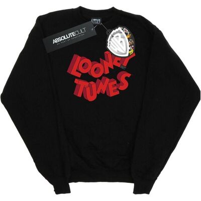 Looney Tunes, Damen, Pullover, 3D Logo Sweatshirt, Schwarz, (M) Looney Tunes, Damen, Pullover, 3D Logo Sweatshirt, Schwarz, (M)