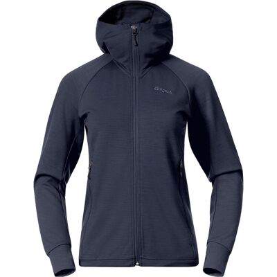 Bergans, Damen, Winterjacken, Rabot Merino Tech Hoodie, Blau, (XS) Bergans, Damen, Winterjacken, Rabot Merino Tech Hoodie, Blau, (XS)