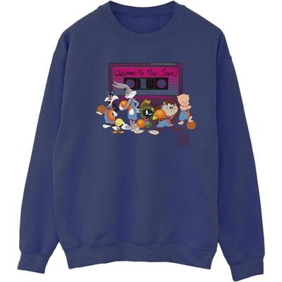 Space Jam, Damen, Pullover, Team Cassette Sweatshirt, Blau, (M) Space Jam, Damen, Pullover, Team Cassette Sweatshirt, Blau, (M)