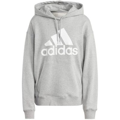 Adidas Damen, Pullover, Übergrosser Hoodie aus French Terry mit grossem Logo von Essentials, Grau, (M) Adidas Damen, Pullover, Übergrosser Hoodie aus French Terry mit grossem Logo von Essentials, Grau, (M)