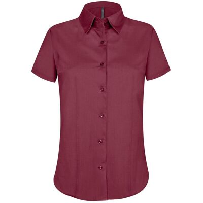 Kariban, Damen, Hemden, Damen Kurzarmbluse, Rot, (M) Kariban, Damen, Hemden, Damen Kurzarmbluse, Rot, (M)