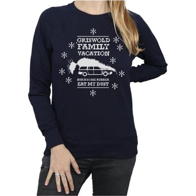 National Lampoon´s Vacation, Damen, Pullover, National Lampoon's Christmas Vacation Eat My Dust Sweatshirt, Blau, (XL) National Lampoon´s Vacation, Damen, Pullover, National Lampoon's Christmas Vacation Eat My Dust Sweatshirt, Blau, (XL)