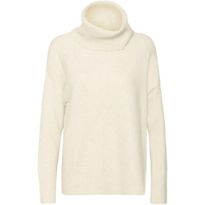 Vero Moda, Damen, Pullover, Rollkragen Strickpullover, Weiss, Beige, (M) Vero Moda, Damen, Pullover, Rollkragen Strickpullover, Weiss, Beige, (M)