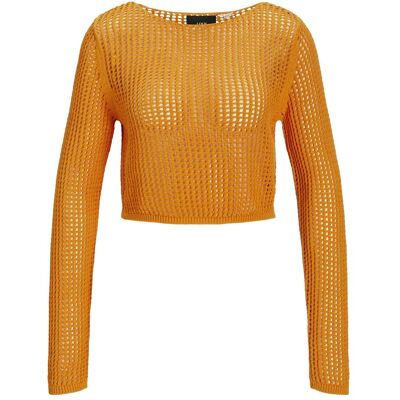 JJXX, Damen, Blusen, JXPRESLEY Strickpullover mit Rundhals Strickpullover mit Rundhals, Orange, (M) JJXX, Damen, Blusen, JXPRESLEY Strickpullover mit Rundhals Strickpullover mit Rundhals, Orange, (M)