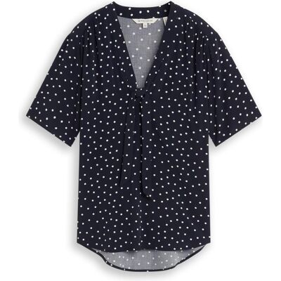 Tom Tailor, Damen, Blusen, Blusenshirt, Blau, (36) Tom Tailor, Damen, Blusen, Blusenshirt, Blau, (36)